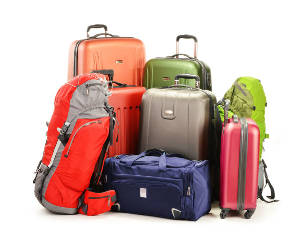 multiple luggage pieces
