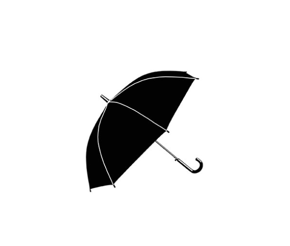 a black umbrella