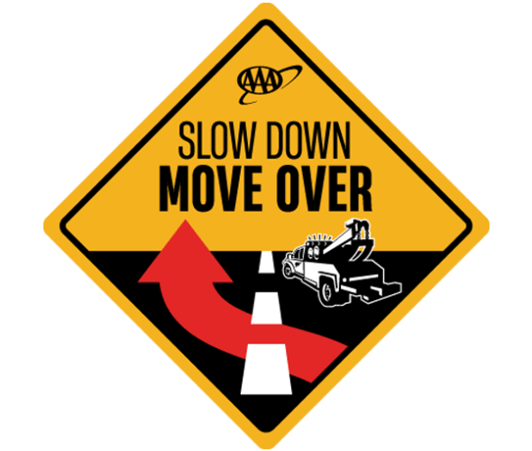 Slow down mover over sign