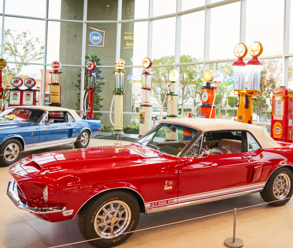 A Shelby GT 500 KR at Segerstrom Shelby Event Center in Irvine, California.
