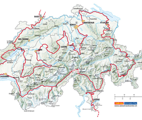 map of grand tour of switzerland route