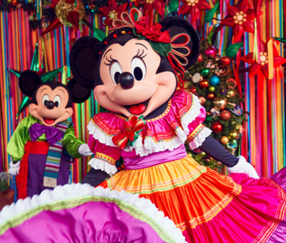 disneyland minnie mouse and mickey mouse holiday season