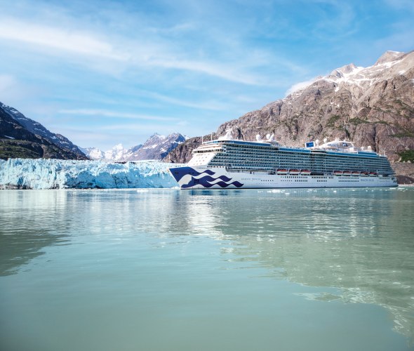 majestic princess ship in glacier bay alaska