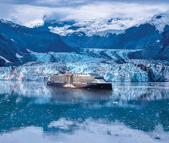 celebrity edge in dawes glacier