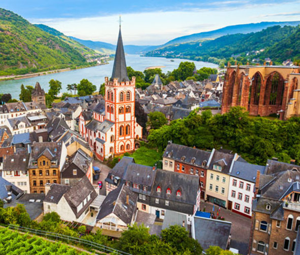 Bacharach is a small town in Rhine Valley