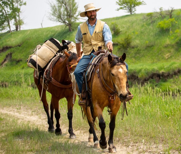 Via Podcast guest Will Grant on horseback.