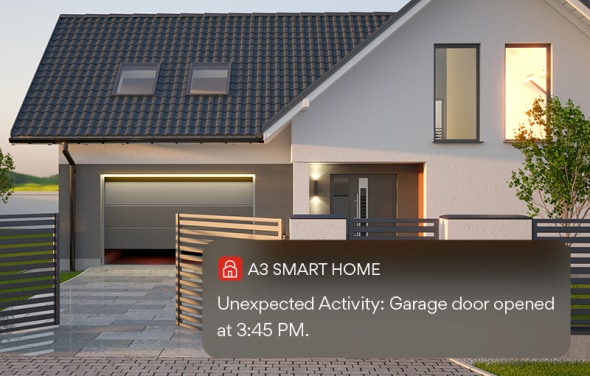 garage door sensor notification