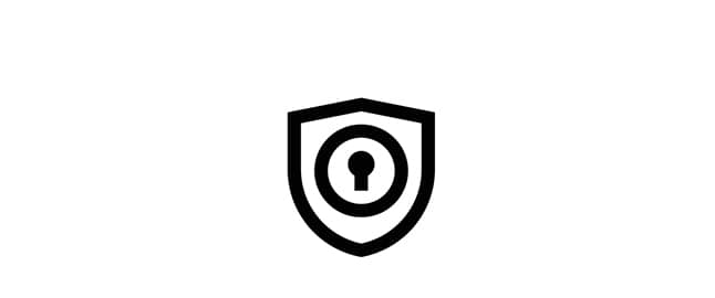 entry rules icon looks like shield with keyhole