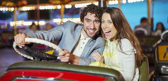 AAA Members enjoy an amusement ride