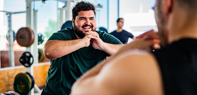 AAA Member works out