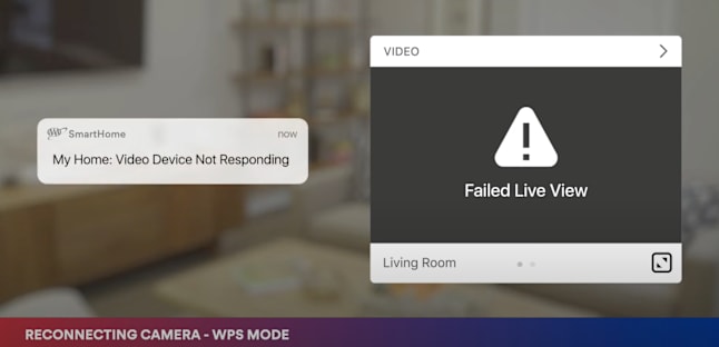 Reconnecting Your Wi-Fi Camera Using WPS Mode