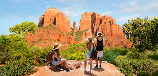 People hiking