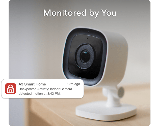 Security camera with app notification