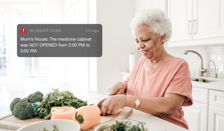 Woman preparing vegetables