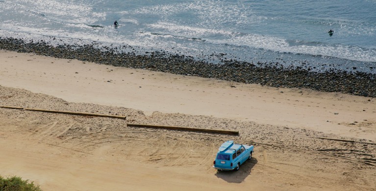 AAA Members enjoy the beach