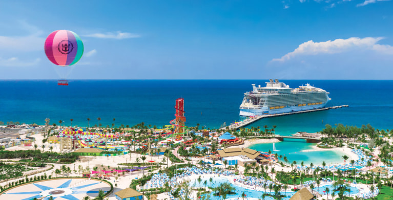 royal caribbean cruise ship and cococay