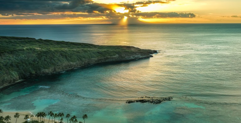 sunrise in hawaii