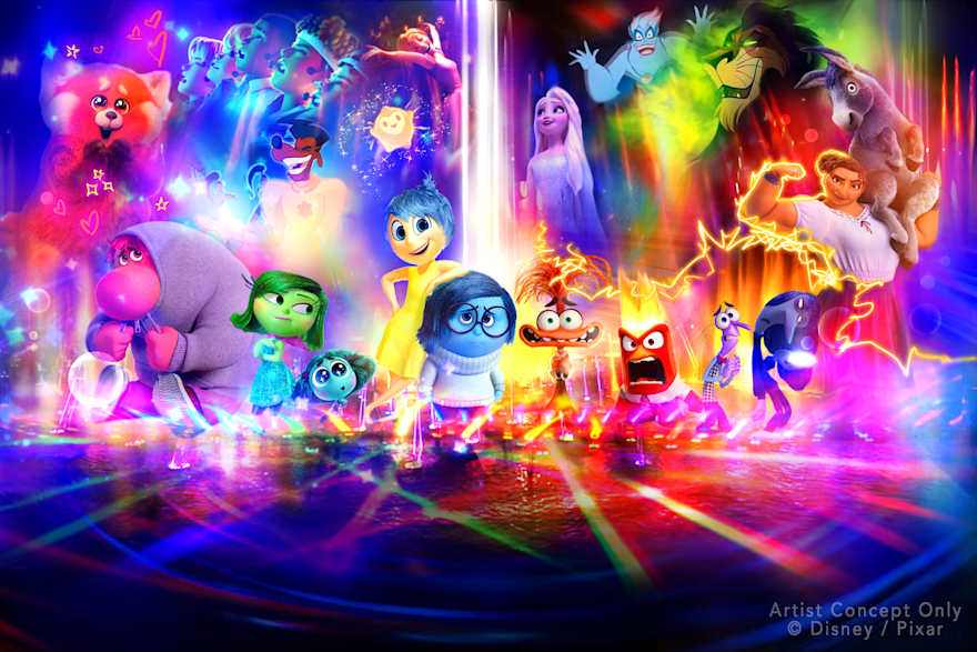 Disney characters from the film Inside Out