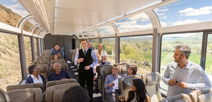 group of people on train