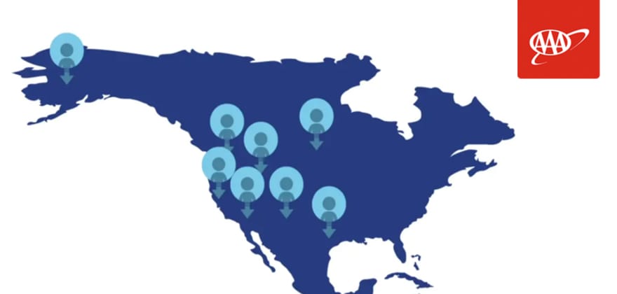 a map of AAA NCNU, Arizona and MountainWest