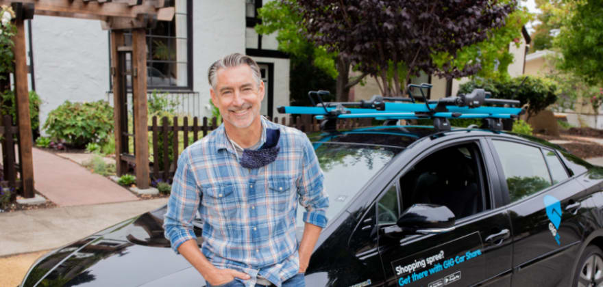 A GIG powered by AAA car share vehicle