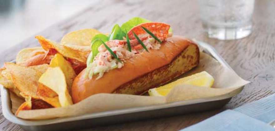 seafood sandwich at hooked seafood on navigator of the seas