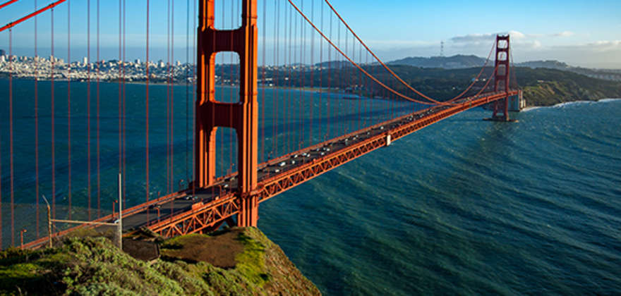golden gate bridge in San Francisco, California