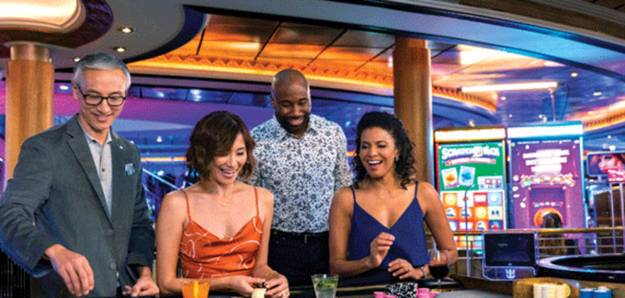 people playing at casino royale on navigator of the seas