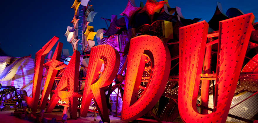 Stardust marquee at the Neon Museum in Las Vegas, Nevada