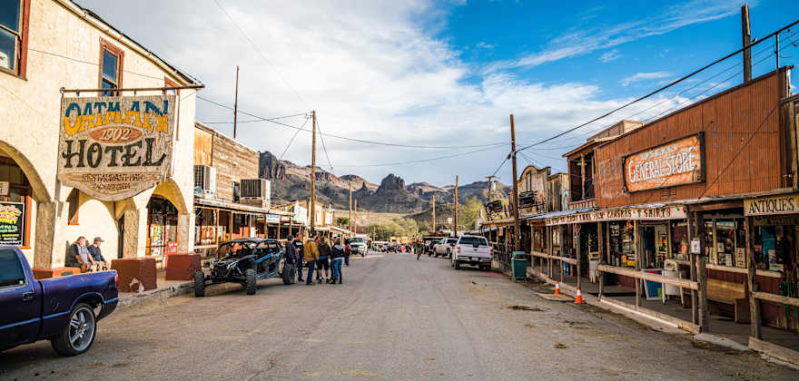 Oatman Hotel on Route 66 in Arizona.