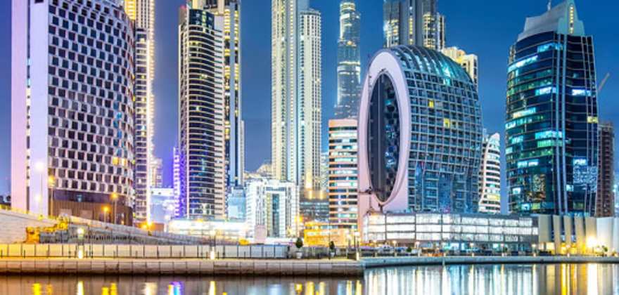 Dubai city skyline 
