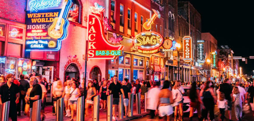 Nashville's buzzing nightlife
