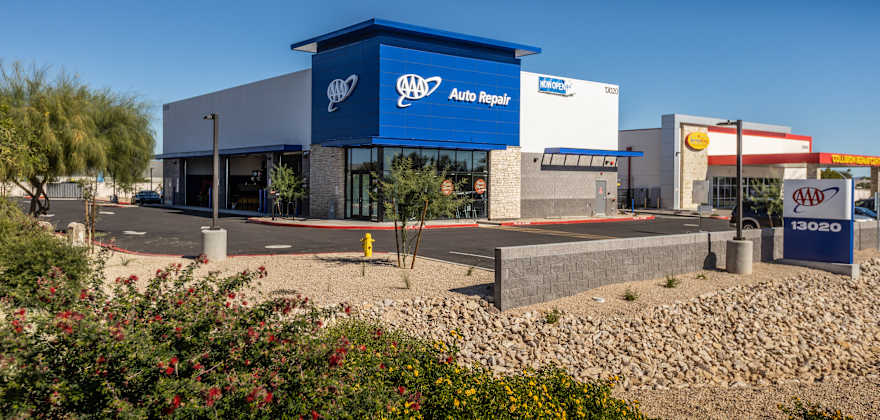 Auto repair shop and lifts