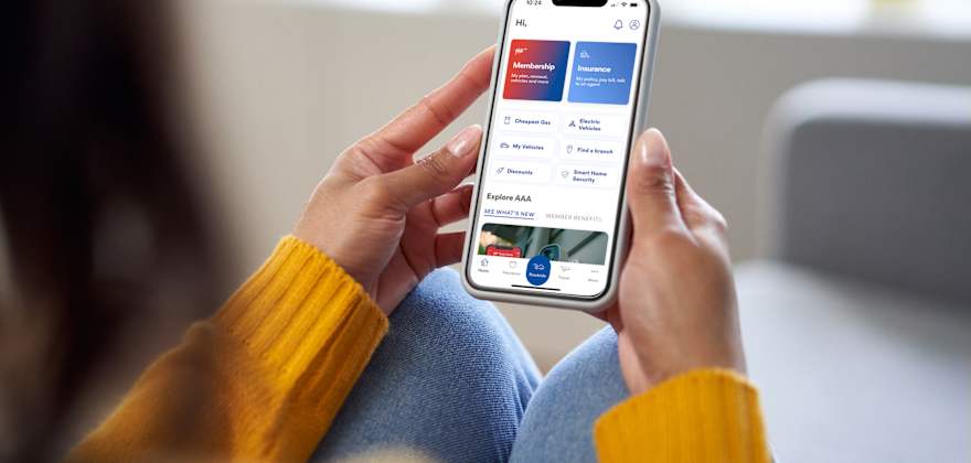 a AAA Member uses the AAA app