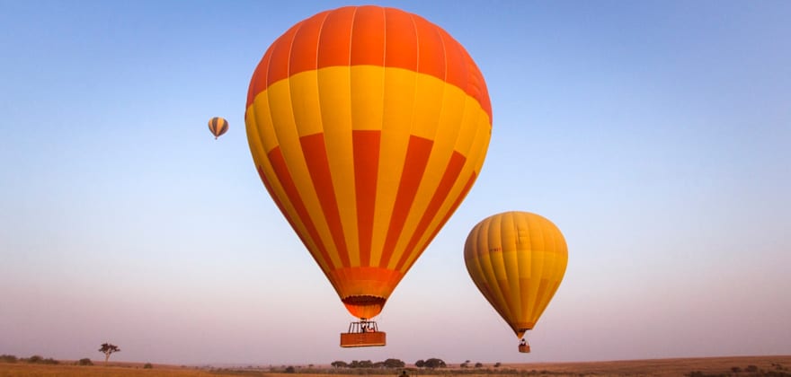 balloon ride over africa