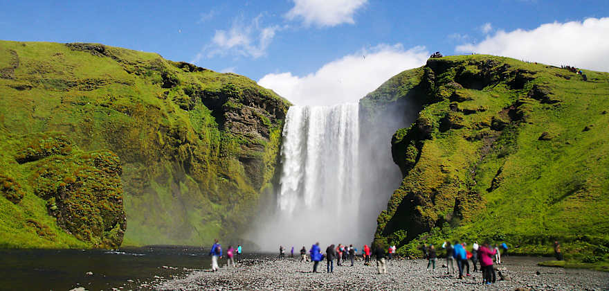 see skogafoss waterfall in iceland with member choice vacations