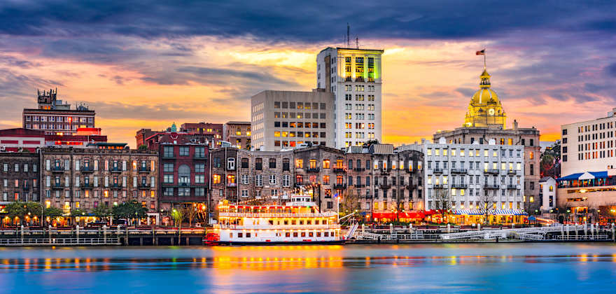 river front in savannah, georgia