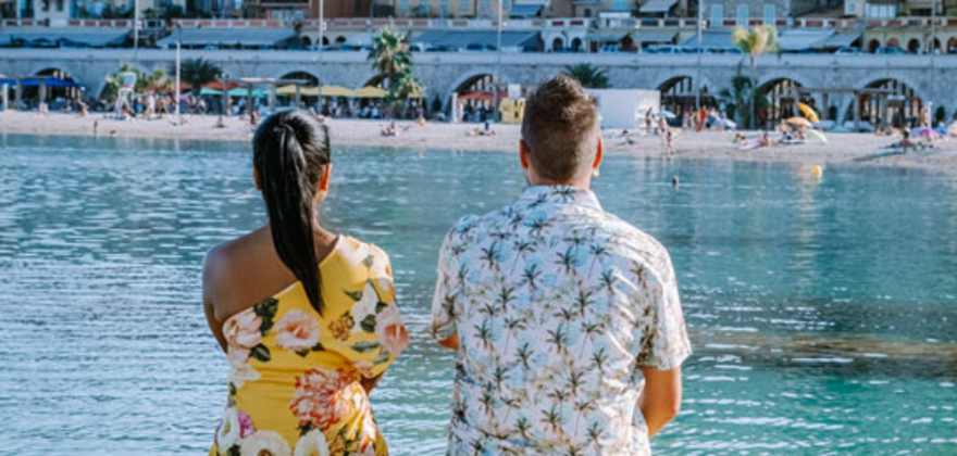 couple in cote d azur france