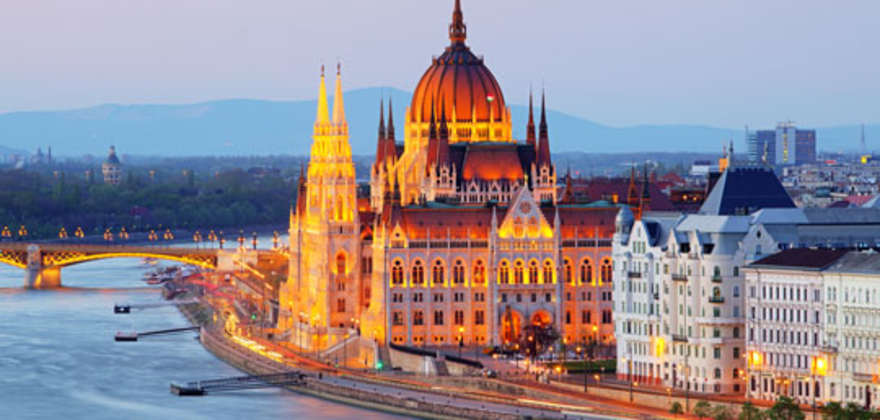 budapest river and city views