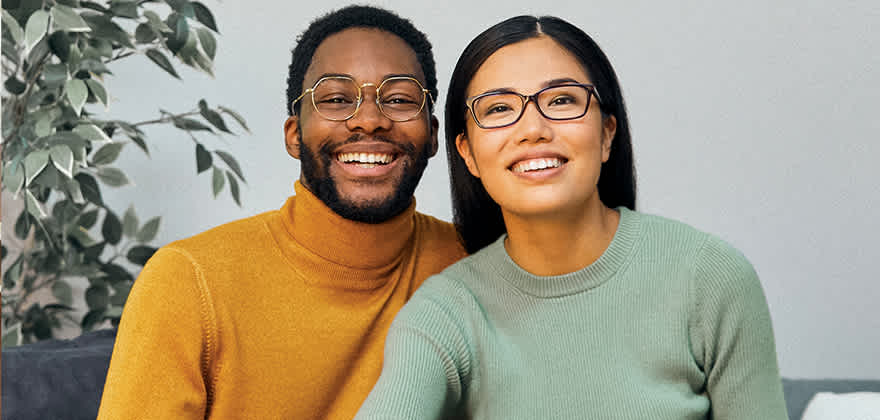 LensCrafter image of couple with glasses