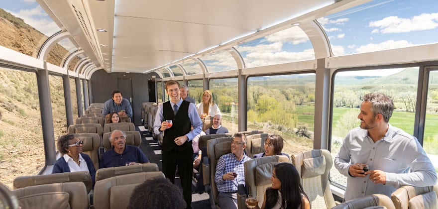 group of people on train