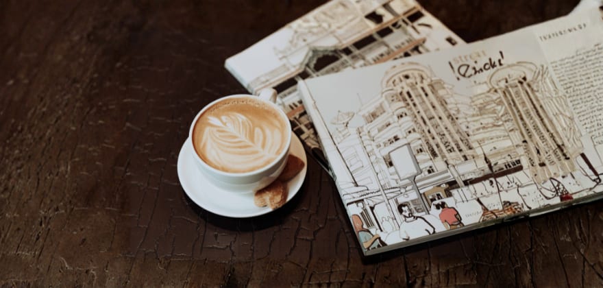 Cafe table with latte daycamp coffee aaa discount