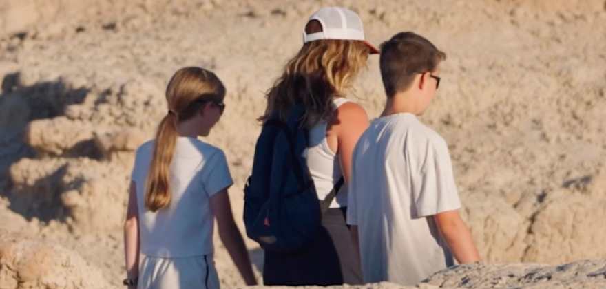 family in a national park