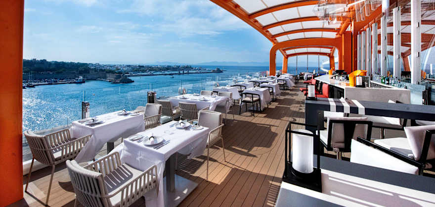 celebrity cruise ship docked in greece