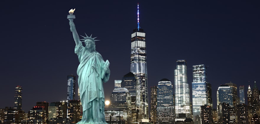 New York City at night
