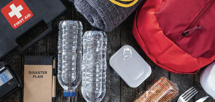 supplies for a disaster emergency kit