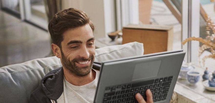 AAA Member looks at a computer
