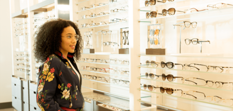 shopping for glasses