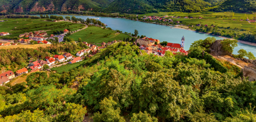 amawaterways danube river aerial view