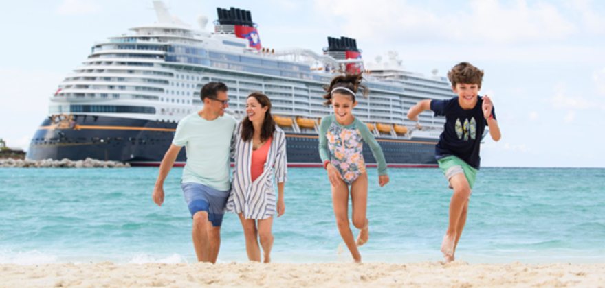 family on disney cruise line castaway cay